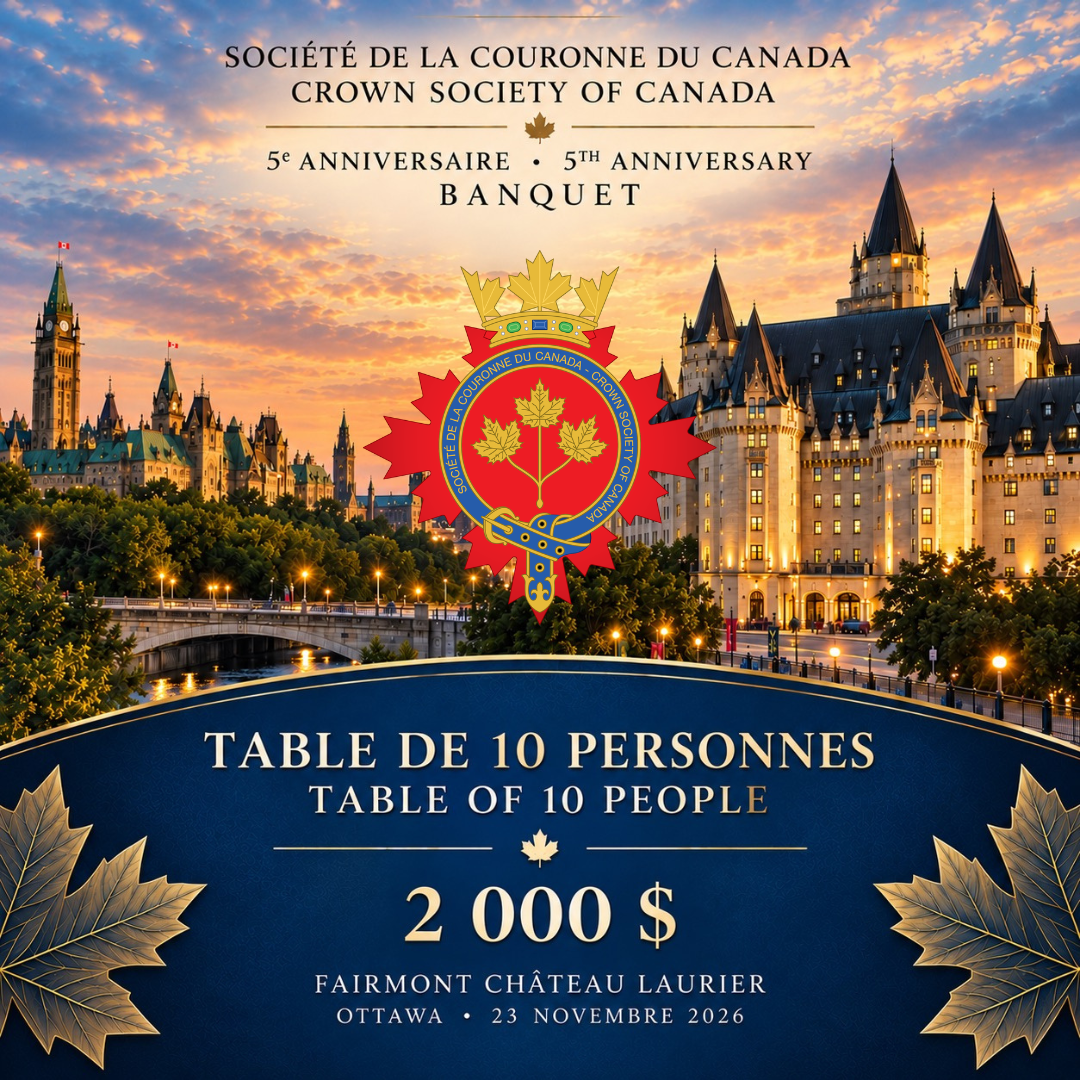 Tarif 5 - Table de 10 personnes - 2000 dollars